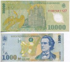 Románia 1966. 100L + 1991. 1000L + 1998. 1000L + 2000. 10.000L + 50.000L T:III
Romania 1966. 100 Le...