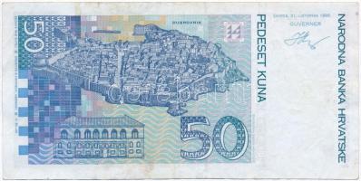 Horvátország 1993. 50K T:III 
Croatia 1993. 50 Kuna C:F