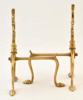 Tűzikutya, réz fatartó, m: 26,5 cm