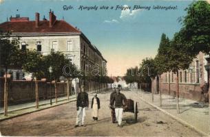 1916 Győr, Hunyadi utca, Frigyes főherceg laktanya, katonák (EK)