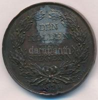 Ausztria 1874. "Gablenz és Tegetthoff" Br emlékérem. Szign.: Jauner (40mm) T:2-,3 ph., for...