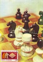 Románia: sakklap sakbélyeggel és sakkbélyegzéssel (1985.)C