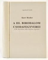 Kurt Rieder: A III. birodalom csodafegyverei. Kecskemét, 2005, Vagabund. Kiadói kartonált papírkötés.