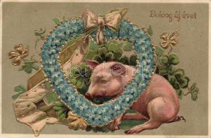 New Year Embossed Litho