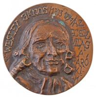 Nagy István János (1938-) Wesley János 1703-1791 Br emlékplakett (99mm) T:2 kis ü.