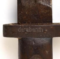 I. világháborús bajonett rozsdás, h: 37 cm