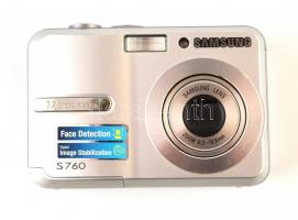 Samsung S760 digitális kompakt fényképezőgép, jó állapotban