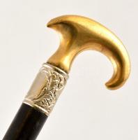 Sétabot, réz fogantyúval, h: 90 cm