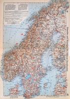 1936 Velhagen & Klasing Grosser Volks-Atlas. Herausgegeben von Dr. Konrad Frenzel, gerincnél sér...