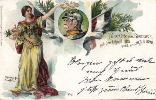 1898 Otto von Bismarck Litho