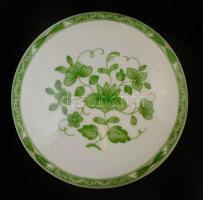 Hollóházi bonbonier, matricás, jelzett, apró kopásokkal, d: 7 cm