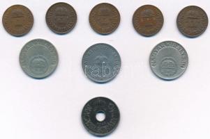 1916-1941. 20f (4xklf) Fe/Cu-Ni + 1931-1936. 5db 1f Br (4xklf) T:1-,2 patina