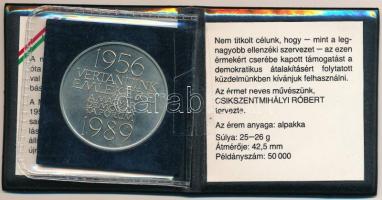 Csíkszentmihályi Róbert (1940-) 1989. "1956 Vértanúk Emlékére - A Magyar Demokrata Fórum 1989&q...