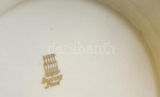 cca 1890 Zsolnay porcelán lámpa Moderateur olajégővel Dietmar réz égőfejjel, kézzel festett reneszán...