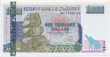 Zimbabwe 2003. 1000$ T:I Zimbabwe 2003. 1000 Dollars C:UNC