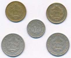 Románia 1952. 10b Cu-Ni + 25b Cu-Ni (2x) + 1953-1954. 5b Cu-Ni-Zn (2xklf) T:1-,2 kis ph
Romania 195...