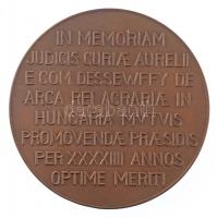 Ligeti Miklós (1871-1944) ~1928. "Dessewffy Aurél" Br emlékérem. "AURELIUS E COM. DES...