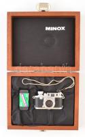 Minox Leica IIIf. miniatűr filmes fényképezőgép, filmmel, eredeti dobozában. / Minox Leica IIIf mini...