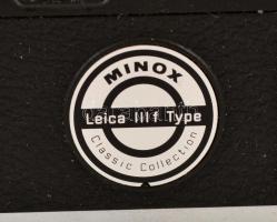 Minox Leica IIIf. miniatűr filmes fényképezőgép, filmmel, eredeti dobozában. / Minox Leica IIIf mini...