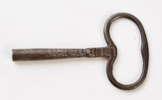 XIX. sz. Biedermeier asztali óra, negyedütős, ingás szerkezettel, alabástrom oszlopokkal. Müködő, sz...