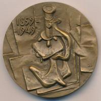 Szovjetunió 1987. "N.F. Gamaleya / 1859-1949" kétoldalas Br plakett. Szign.: MP (60mm) T:2...