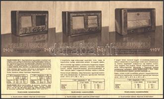 1940 Telefunken rádió árlap, sok képpel