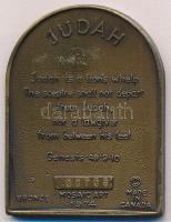 Kanada 1974. Judah kétoldalas Br plakett sorszámmal T:1- Canada 1974. Judah two sided Br plaque with serial number C:AU