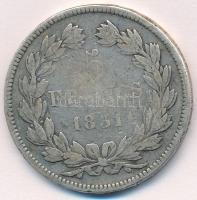 Franciaország 1831K 5Fr Ag "Lajos Fülöp" T:3 ph.
France 1831K 5 Francs "Louis Philip...