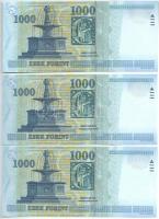 2005. 1000Ft "DB 8995334 - DB 8995340" (7x) sorszámkövetők T:I