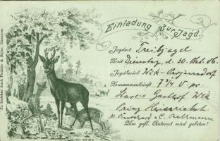 Invitation for hunting