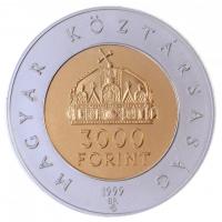 1999. 3000Ft Ag "Az államalapítás 1000. évfordulója" T:BU Hungary 1999. 3000 Forint Ag &qu...