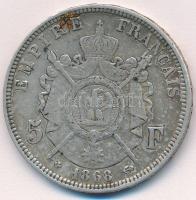 Franciaország 1868BB 5Fr Ag T:2-  France 1868BB 5 Francs Ag C:VF  Krause KM#799.2