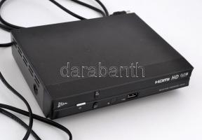 DPS HD-DVB-T vevő készülék (HD80 modell), magyar és angol nyelvű használati útmutatóval, irányítóval, kapcsolati kábellel, működőképes, elem nélkül