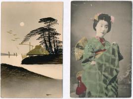 5 db RÉGI ázsiai képeslap / 5 pre-1945 Asian postcards