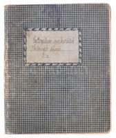 1936 Esztergályos gyakorlatok, kézzel írt füzet, illusztrációkkal