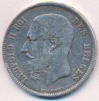 Belgium 1868. 5Fr Ag II. Lipót T:2,2- ph. Belgium 1868. 5 Francs Ag Leopold II C:XF,VF edge error Krause KM#24