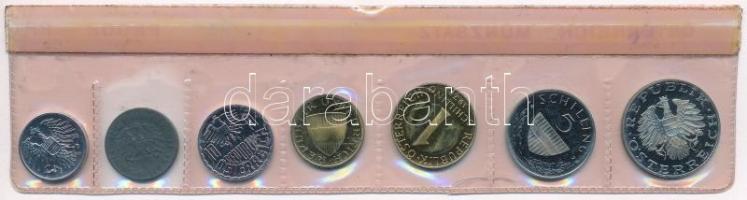 Ausztria 1978. 2gr-10Sch (7xklf) forgalmi sor lezárt sérült fólia tokban T:1 (eredetileg PP)
Austri...