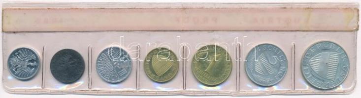 Ausztria 1966. 2gr-10Sch (7xklf) forgalmi sor lezárt fólia tokban T:1 (eredetileg PP)
Austria 1966....