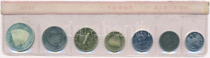 Ausztria 1972. 2gr-10Sch (7xklf) forgalmi sor lezárt fólia tokban T:1 (eredetileg PP)
Austria 1972....