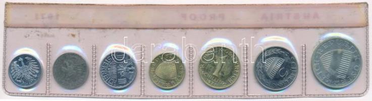 Ausztria 1971. 2gr-10Sch (7xklf) forgalmi sor lezárt fólia tokban T:1 (eredetileg PP)
Austria 1971....