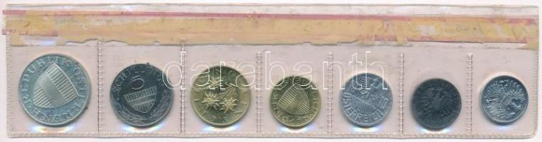 Ausztria 1970. 2gr-10Sch (7xklf) forgalmi sor lezárt fólia tokban T:1 (eredetileg PP)
Austria 1970....