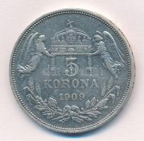1909KB 5K Ag "Ferenc József" T:2- k. Adamo K7