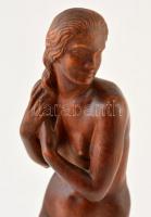 Kisfaludy Stróbl Zsigmond után: Női akt, fa őrlemény, m: 37 cm