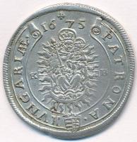 1675K-B 15kr Ag "I. Lipót" (6,40g) T:2 ph. kissé hullámos
Hungary 1675K-B 15 Kreuzer Ag &...
