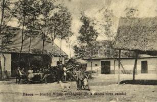 1919 Dánszentmiklós, Dános puszta; Fischli Mihály vendéglős Dánosi híres csárdája, étterem, az 1907-es hírhedt rablógyilkosság helyszíne (EB)