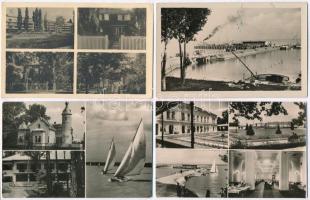 Balaton - 10 db modern fekete-fehér képeslap / 10 modern black and white postcards