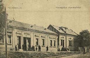 1921 Felsőgalla (Tatabánya), Községháza, utca