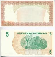 Zimbabwe 2003. 20.000D + 2006. 5D T:I
Zimbabwe 2003. 20.000 Dollars + 2006. 5 Dollars C:UNC