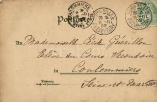 1902 Strassbourg, Strassburg; Totalansicht, Die neue Rheinbrücke. Kunst-Verlag Felix Luib. Art Nouve...