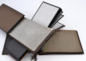 3 db régi fotóalbum, 17×30, 16×25 és 21×28 cm